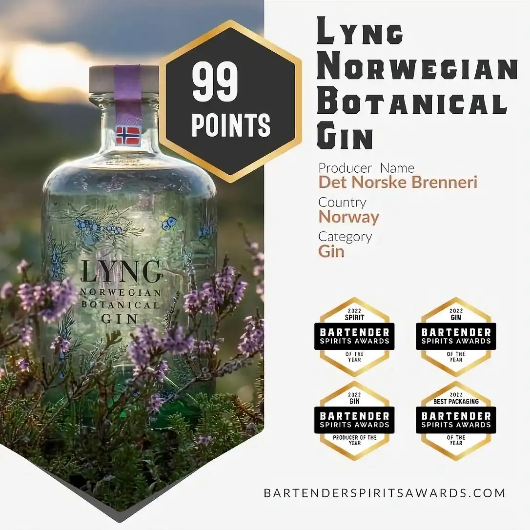 Lyng Norwegian Botanical Gin • 49,5% - 50 cl Lyng Norwegian Botanical Gin • 49,5% - 50 cl