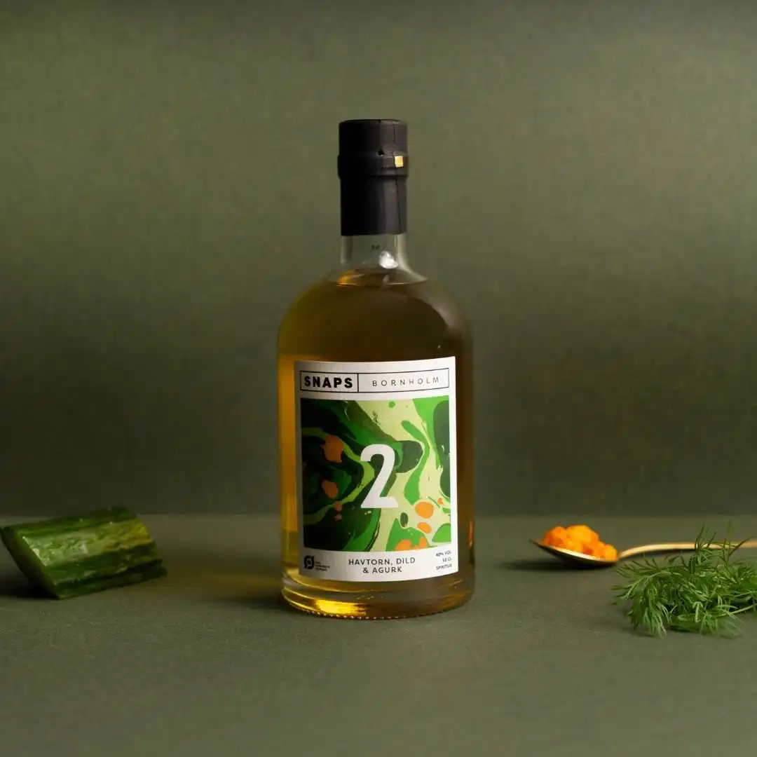Snaps Bornholm No. 2 Havtorn, Dild & Agurk • 40% - 50 cl Snaps Bornholm No. 2 Havtorn, Dild & Agurk • 40% - 50 cl