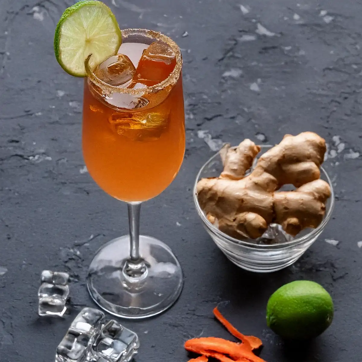 Blomme Ingefær Highball