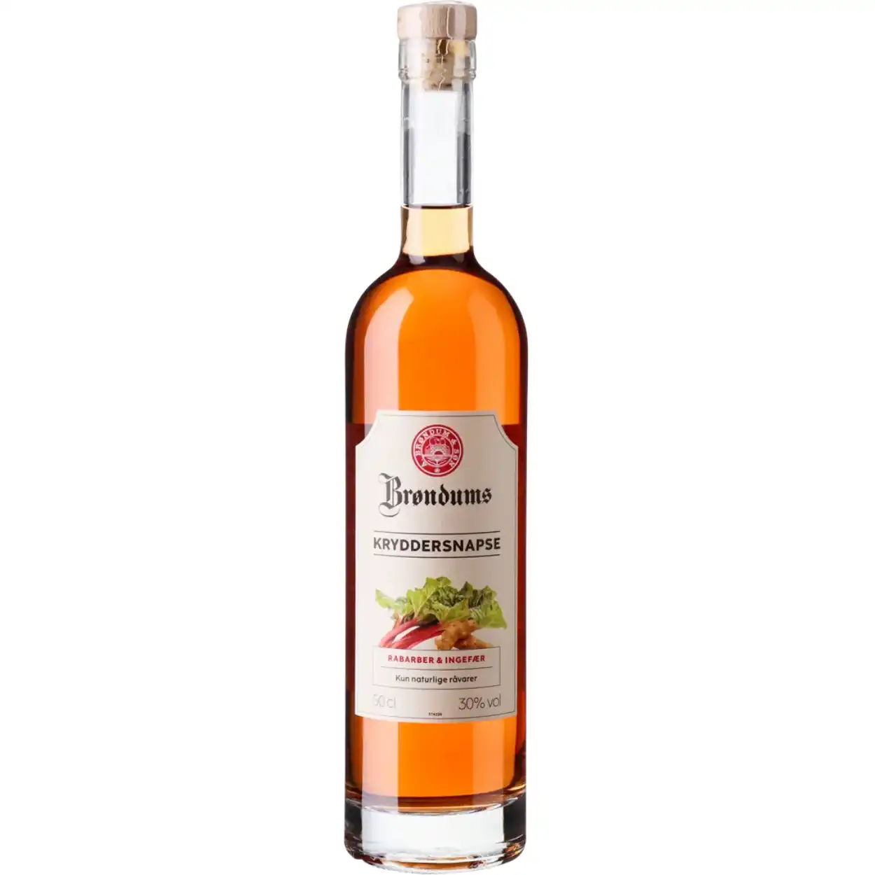 Brøndums – Rabarber & Ingefær Snaps • 30% - 50 cl Brøndums – Rabarber & Ingefær Snaps • 30% - 50 cl