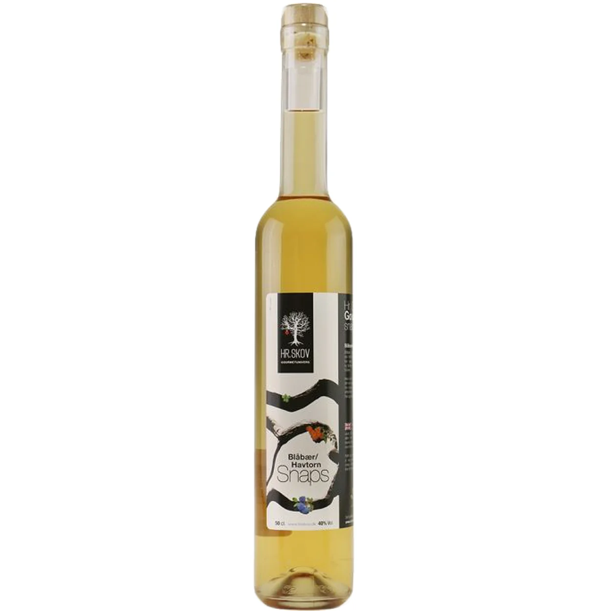 Hr. Skov Blåbær/Havtorn Snaps • 40% – 50 cl Hr. Skov Blåbær/Havtorn Snaps • 40% – 50 cl